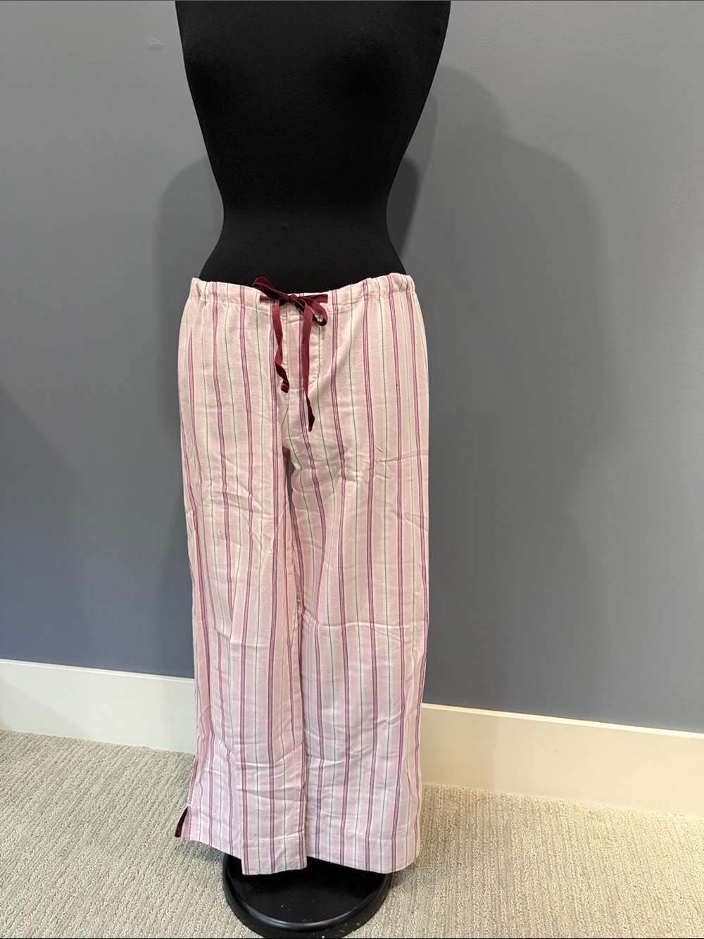 La SENZA Pink and Burgundy Striped Lounge Pants